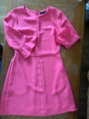 Banana Republic Pink Mini Dress with Bell Sleeves